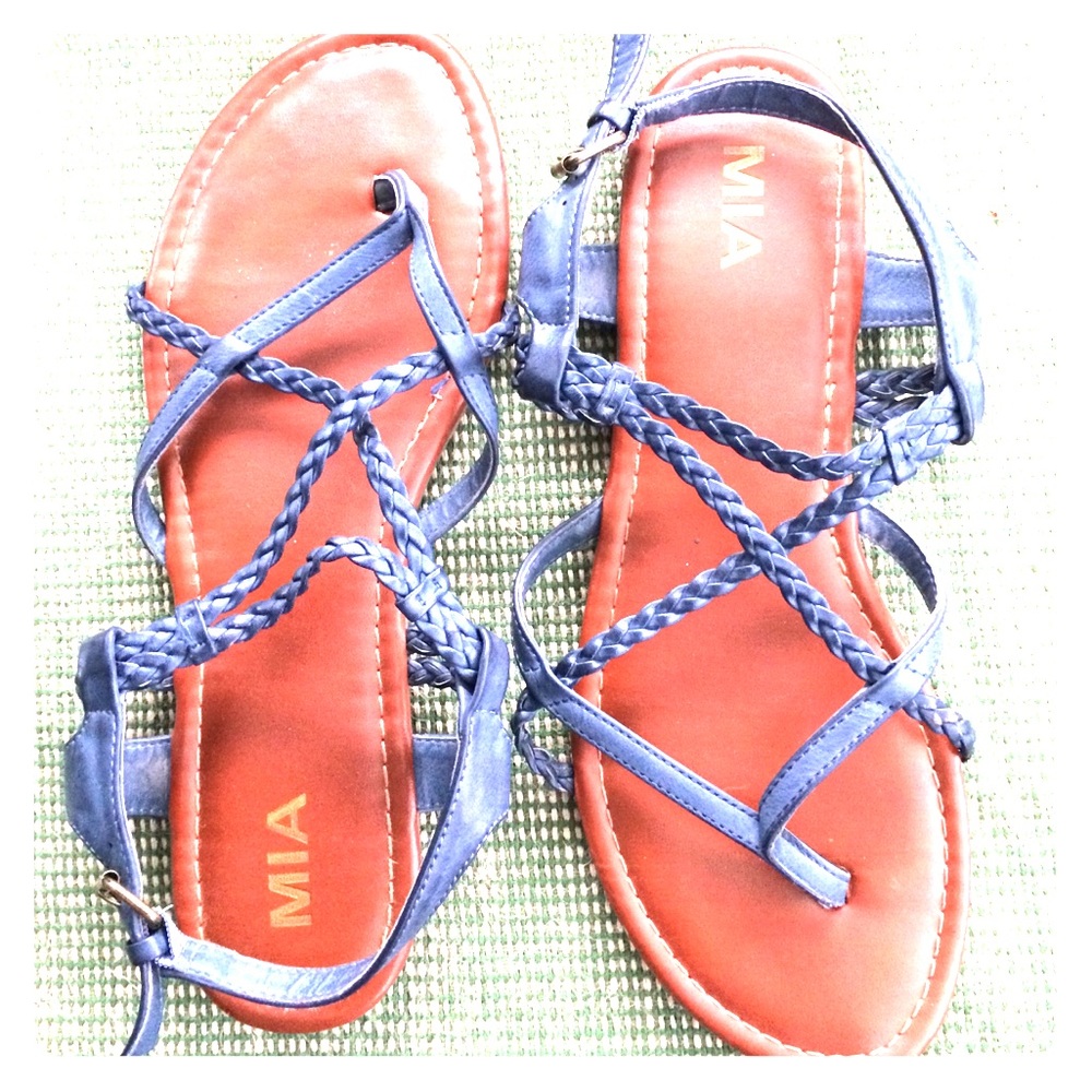 Mia - Navy colored sandals 🕶👡